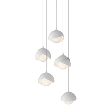 Hubbardton Forge - Canada 131125-SKT-LONG-02-02-GG0711 - Brooklyn 5-Light Double Shade Pendant