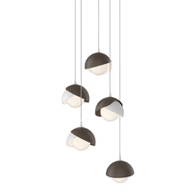 Hubbardton Forge - Canada 131125-SKT-LONG-02-05-GG0711 - Brooklyn 5-Light Double Shade Pendant