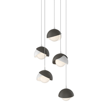 Hubbardton Forge - Canada 131125-SKT-LONG-02-07-GG0711 - Brooklyn 5-Light Double Shade Pendant