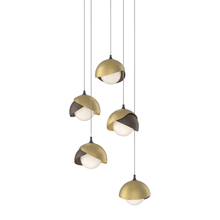 Hubbardton Forge - Canada 131125-SKT-LONG-05-86-GG0711 - Brooklyn 5-Light Double Shade Pendant