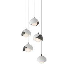 Hubbardton Forge - Canada 131125-SKT-LONG-20-02-GG0711 - Brooklyn 5-Light Double Shade Pendant