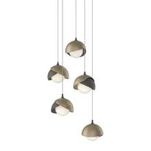 Hubbardton Forge - Canada 131125-SKT-LONG-20-84-GG0711 - Brooklyn 5-Light Double Shade Pendant