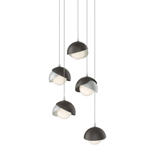 Hubbardton Forge - Canada 131125-SKT-LONG-82-14-GG0711 - Brooklyn 5-Light Double Shade Pendant