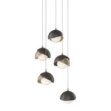 Hubbardton Forge - Canada 131125-SKT-LONG-84-14-GG0711 - Brooklyn 5-Light Double Shade Pendant