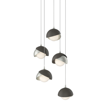 Hubbardton Forge - Canada 131125-SKT-LONG-85-07-GG0711 - Brooklyn 5-Light Double Shade Pendant