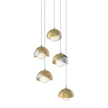 Hubbardton Forge - Canada 131125-SKT-LONG-85-86-GG0711 - Brooklyn 5-Light Double Shade Pendant