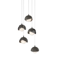 Hubbardton Forge - Canada 131125-SKT-LONG-89-07-GG0711 - Brooklyn 5-Light Double Shade Pendant