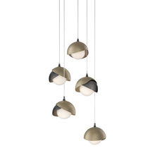 Hubbardton Forge - Canada 131125-SKT-LONG-89-84-GG0711 - Brooklyn 5-Light Double Shade Pendant