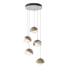 Hubbardton Forge - Canada 131125-SKT-STND-02-84-GG0711 - Brooklyn 5-Light Double Shade Pendant