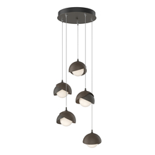 Hubbardton Forge - Canada 131125-SKT-STND-07-05-GG0711 - Brooklyn 5-Light Double Shade Pendant