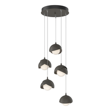 Hubbardton Forge - Canada 131125-SKT-STND-07-07-GG0711 - Brooklyn 5-Light Double Shade Pendant