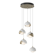 Hubbardton Forge - Canada 131125-SKT-STND-84-02-GG0711 - Brooklyn 5-Light Double Shade Pendant