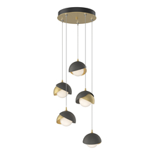 Hubbardton Forge - Canada 131125-SKT-STND-86-20-GG0711 - Brooklyn 5-Light Double Shade Pendant