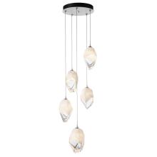 Hubbardton Forge - Canada 131138-SKT-LONG-02-WP0755 - Chrysalis 5-Light Large Crystal Pendant