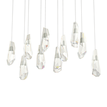 Hubbardton Forge - Canada 131201-SKT-LONG-85-CR - Luma 10-Light Large Crystal Pendant