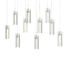 Hubbardton Forge - Canada 131204-SKT-LONG-85-ZM0065 - Exos Glass 10-Light Pendant