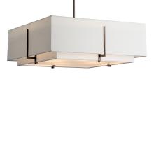 Hubbardton Forge - Canada 139635-SKT-MULT-05-SF2012-SF2401 - Exos Square Large Double Shade Pendant