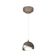 Hubbardton Forge - Canada 161183-SKT-STND-05-85-GG0711 - Brooklyn Double Shade Low Voltage Mini Pendant