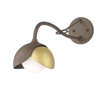 Hubbardton Forge - Canada 201377-SKT-05-86-GG0711 - Brooklyn 1-Light Double Shade Long-Arm Sconce