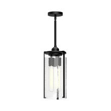 Alora Lighting PD536005MBWC - Belmont 5-in Clear Water Glass/Matte Black 1 Light Pendant