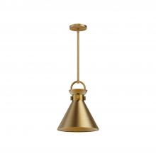 Alora Lighting PD412011AG - Emerson 11-in Aged Gold 1 Light Pendant