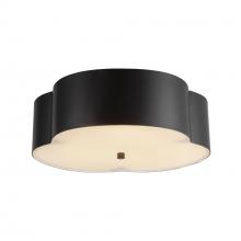 Alora Lighting FM566314MB - Adella 14-in Matte Black Socket Flush Mount