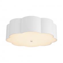 Alora Lighting FM603314AW - Blossom 14-in Antique White Socket Flush Mount