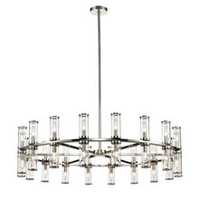 Alora Lighting CH309036PNCG - Revolve Clear Glass/Polished Nickel 36 Lights Chandeliers