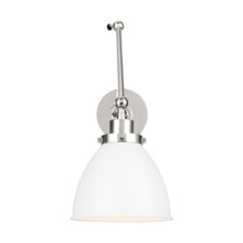 Visual Comfort & Co. Studio Collection CW1161MWTPN - Wellfleet Double Arm Dome Task Sconce