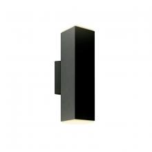 Dals LEDWALL-B-BK - 4 Inch Square Adjustable LED Cylinder Sconce