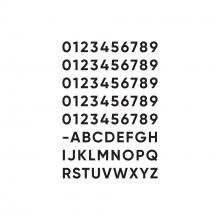 Dals SQS06-NUM-BK - SQS06 Number Pack 50# +27 Letters (size per letter 3cm)