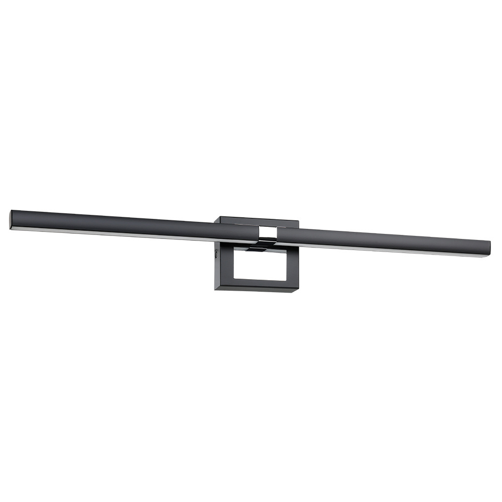 1 LT Integrated LED Bath/Vanity Light w/ Black & Chrome Finish & White Diffuser