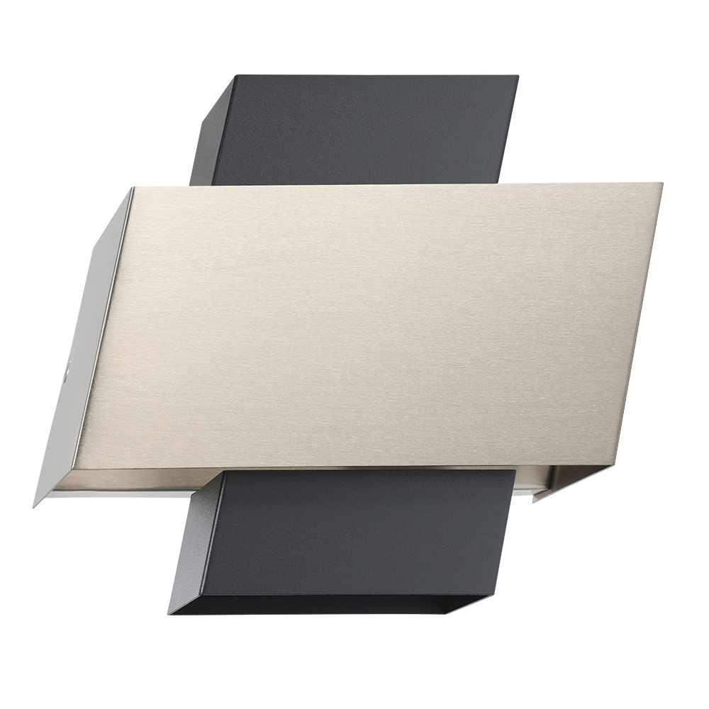 1 LT Wall Light w/ a Black & Brushed Nickel Finish