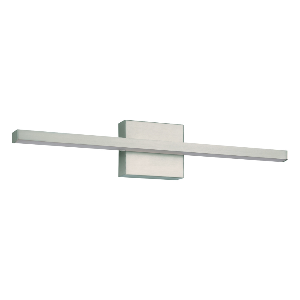 1 LT LED Bath/Vanity Light w/ Matte Nickel Finish & White Acrylic Diffuser
