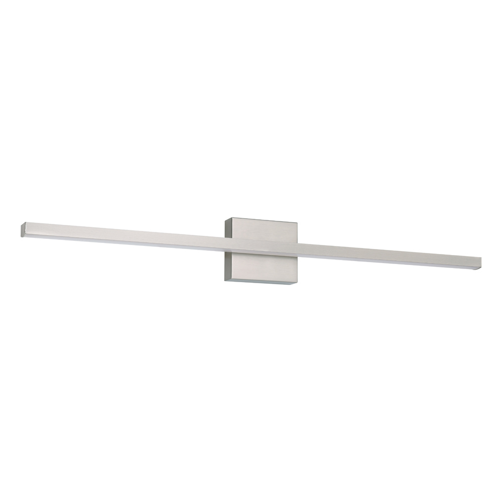 1 LT LED Bath/Vanity Light w/ Matte Nickel Finish & White Acrylic Diffuser