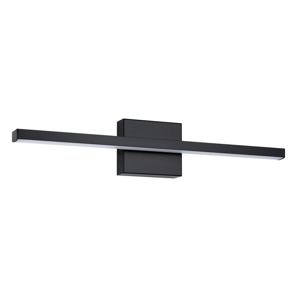 1 LT LED Bath/Vanity Light w/ Black Finish & White Acrylic Diffuser