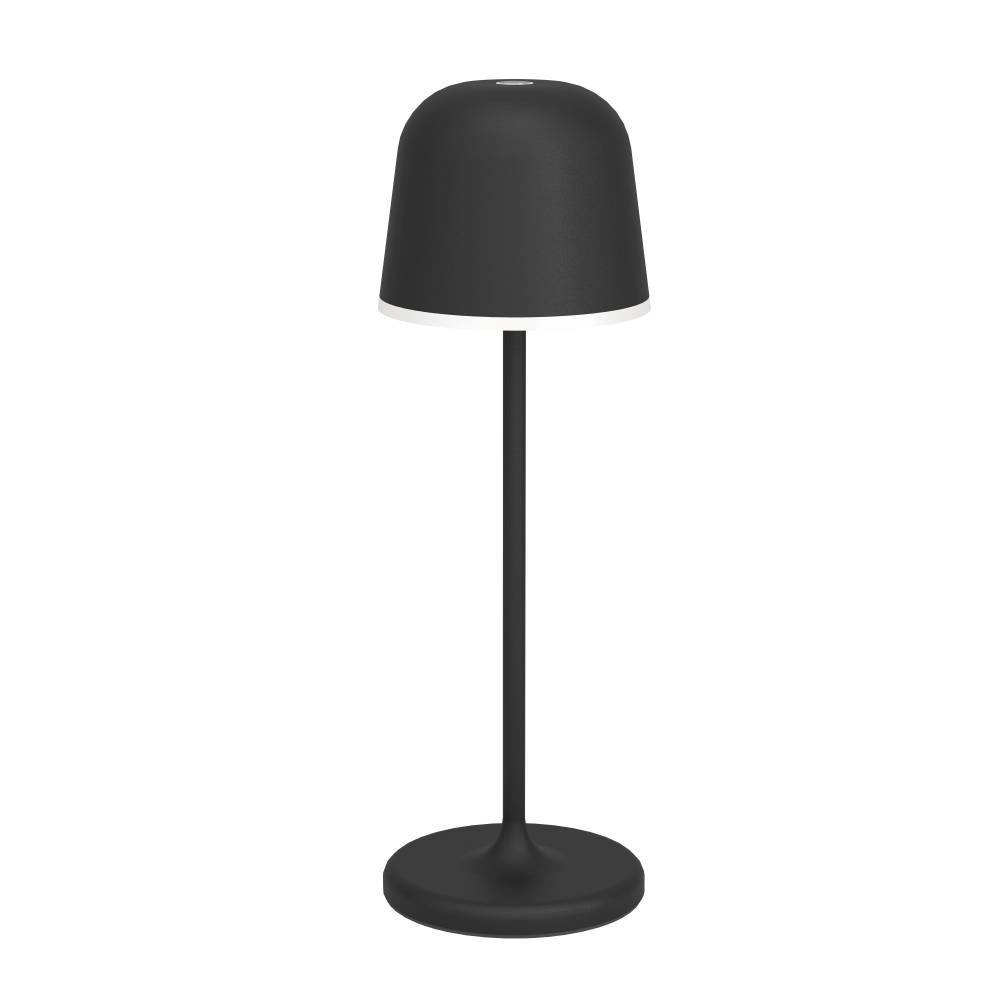Integrated LED Indoor/Outdoor Table Lamp w/ Black Finish & White Diffuser