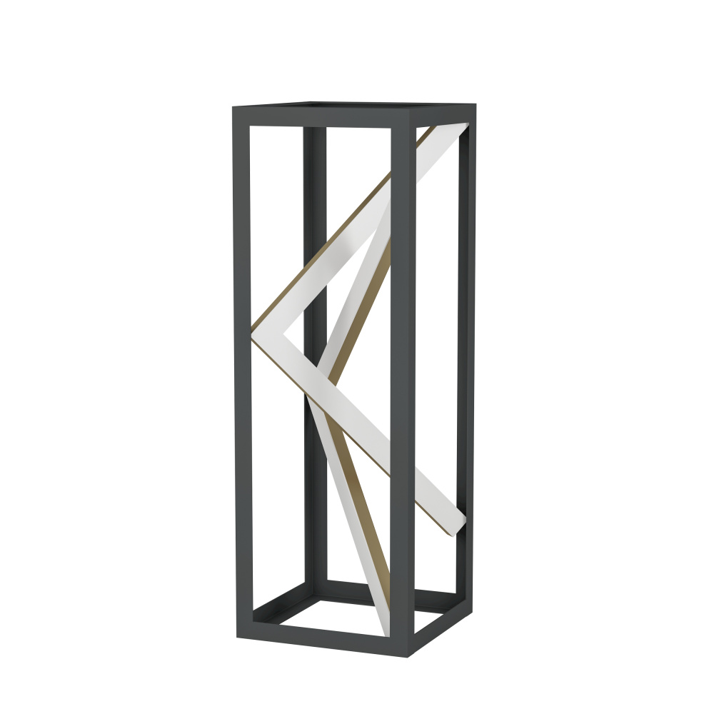 1 LT LED Table Lamp w/ Black & Gold Finish w/ White Acrylic Diffuser