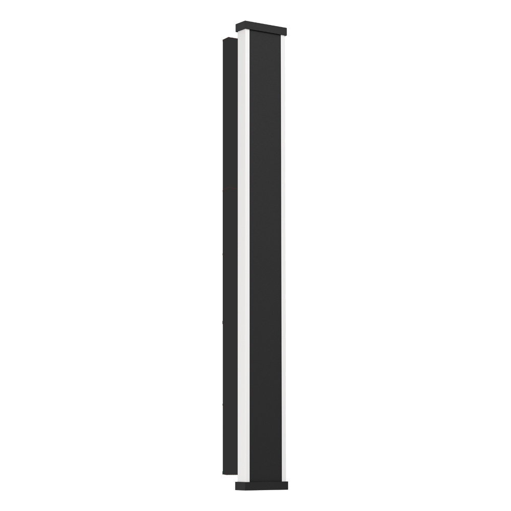 1 LT LED Outdoor Wall Light w/ Black Finish & White Plastic Diffuser