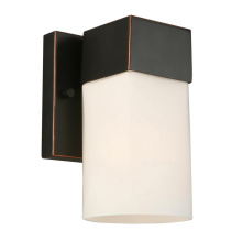 Eglo Canada 202858A - 1 LT Wall Light w/ Oil Rubbed Bronze Finish & Frosted Glass Shade