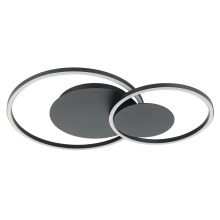 Eglo Canada 205749A - 2 LT Integrated LED Ceiling Light w/ a Structured Black Finish