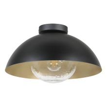 Eglo Canada 205816A - 1 LT Celing Light w/ Black & Gold Finish Shade