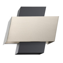 Eglo Canada 205838A - 1 LT Wall Light w/ a Black & Brushed Nickel Finish