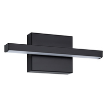 Eglo Canada 206228A - 1 LT LED Bath/Vanity Light w/ Black Finish & White Acrylic Diffuser