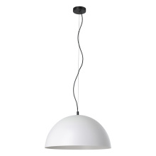 Eglo Canada 206243A - 1 LT Dome Pendant w/ Grey Exterior & White Interior Metal Shade