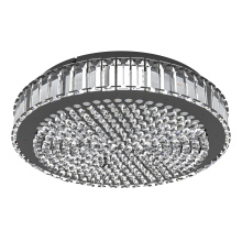 Eglo Canada 390248A - Integrated LED Ceiling Light w/ Black Finish & Clear Glass Crystal Elements