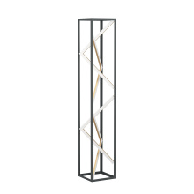 Eglo Canada 390419A - 1 LT LED Floor Lamp w/ Black & Gold Finish w/ White Acrylic Diffuser