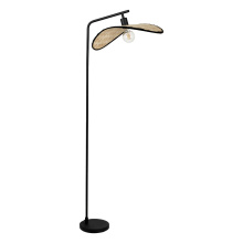 Eglo Canada 44047A - 1 LT Floor Lamp w/ Black Finish & Bamboo Shade