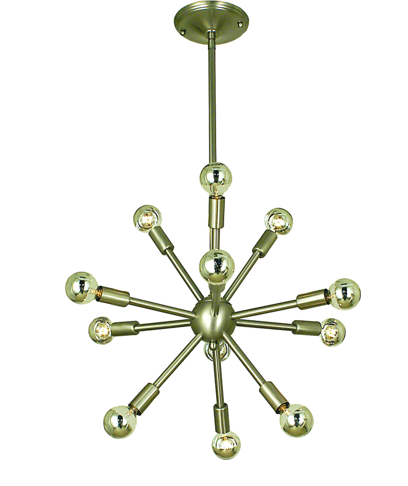 12-Light Mahogany Bronze Simone Chandelier