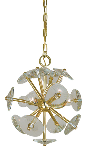 4-Light Satin Pewter Apogee  Mini Chandelier